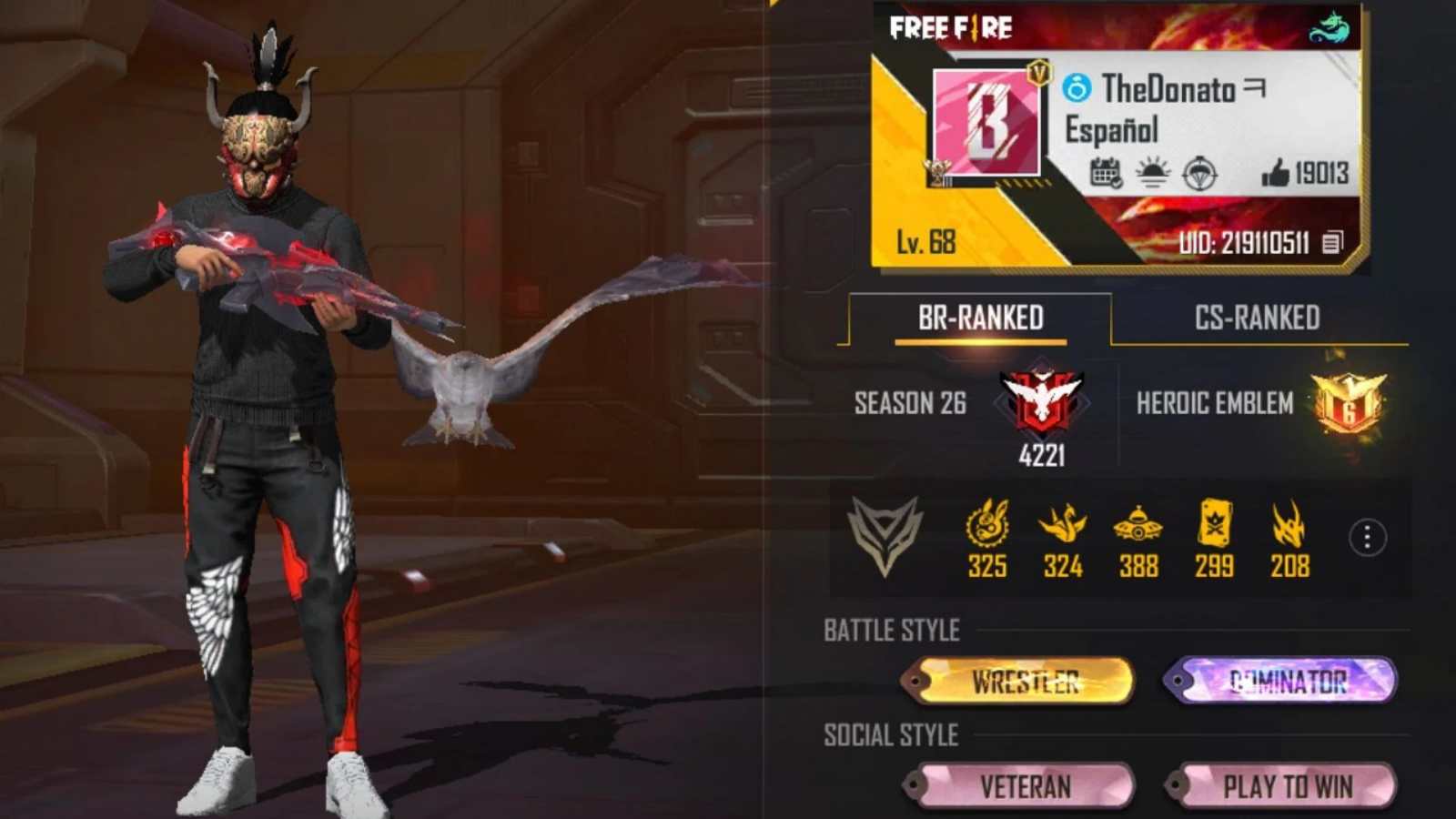 TheDonato Free Fire MAX ID, Stats, K/D Ratio, YouTube Channel, Monthly Income, And More For March 2022