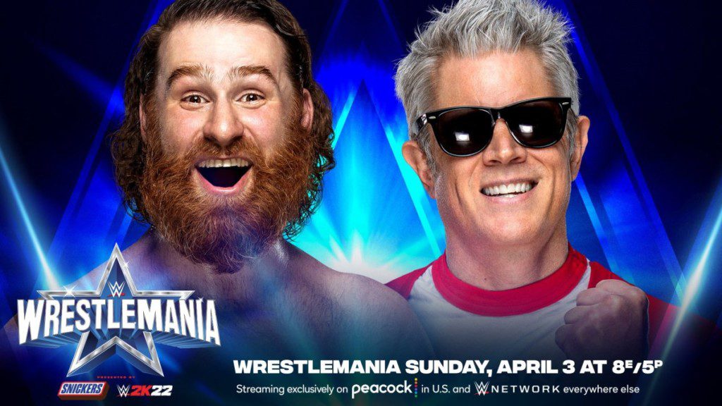 Sami Zayn vs Johnny Knoxville at Wrestlemania 38