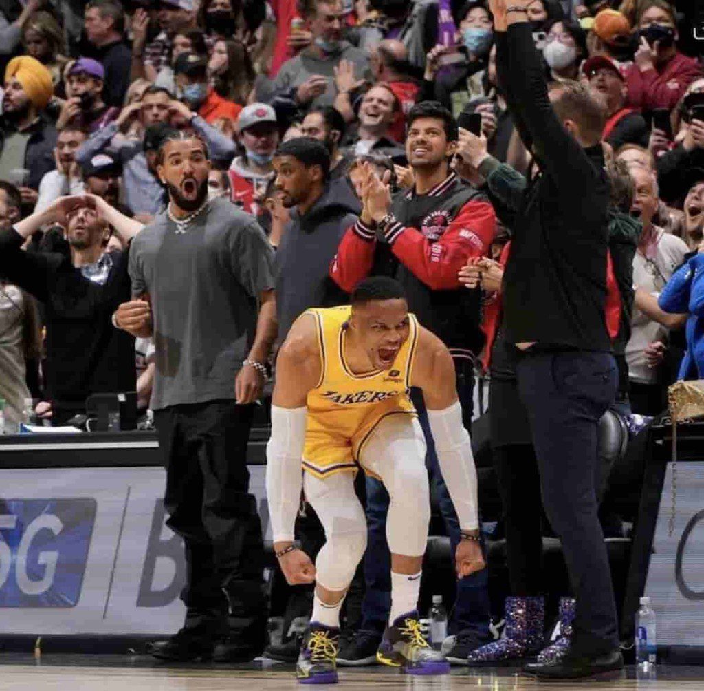 Drake and Russell Westbrook