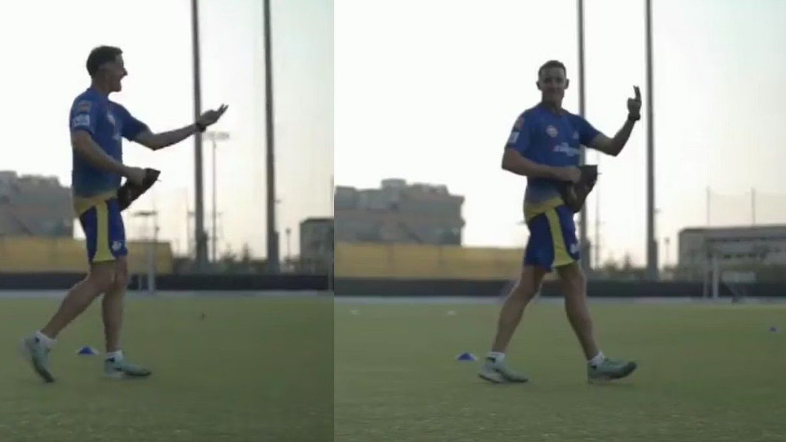 [Watch] CSK batting coach Michael Hussey imitates Mukesh Choudhary’s bowling action