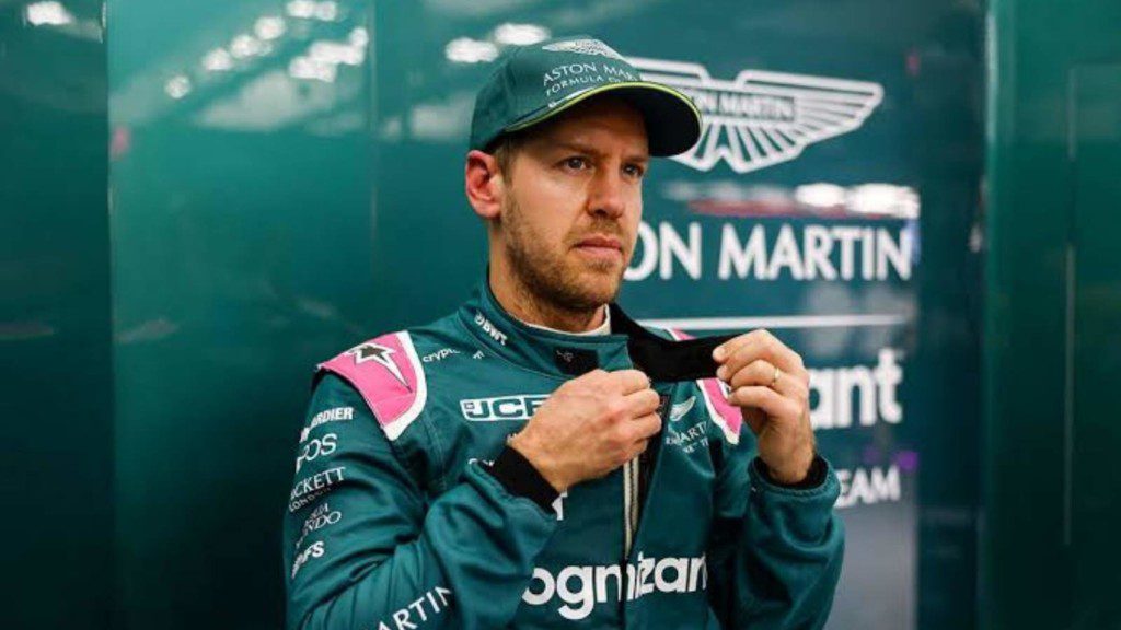 Aston Martin driver Sebastian Vettel