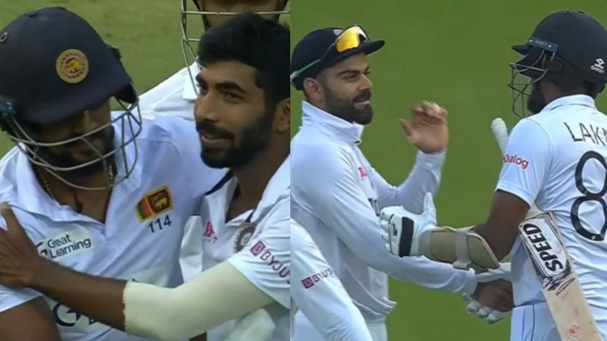 [Watch] Indian players congratulate Suranga Lakmal after dismissal in his last Test