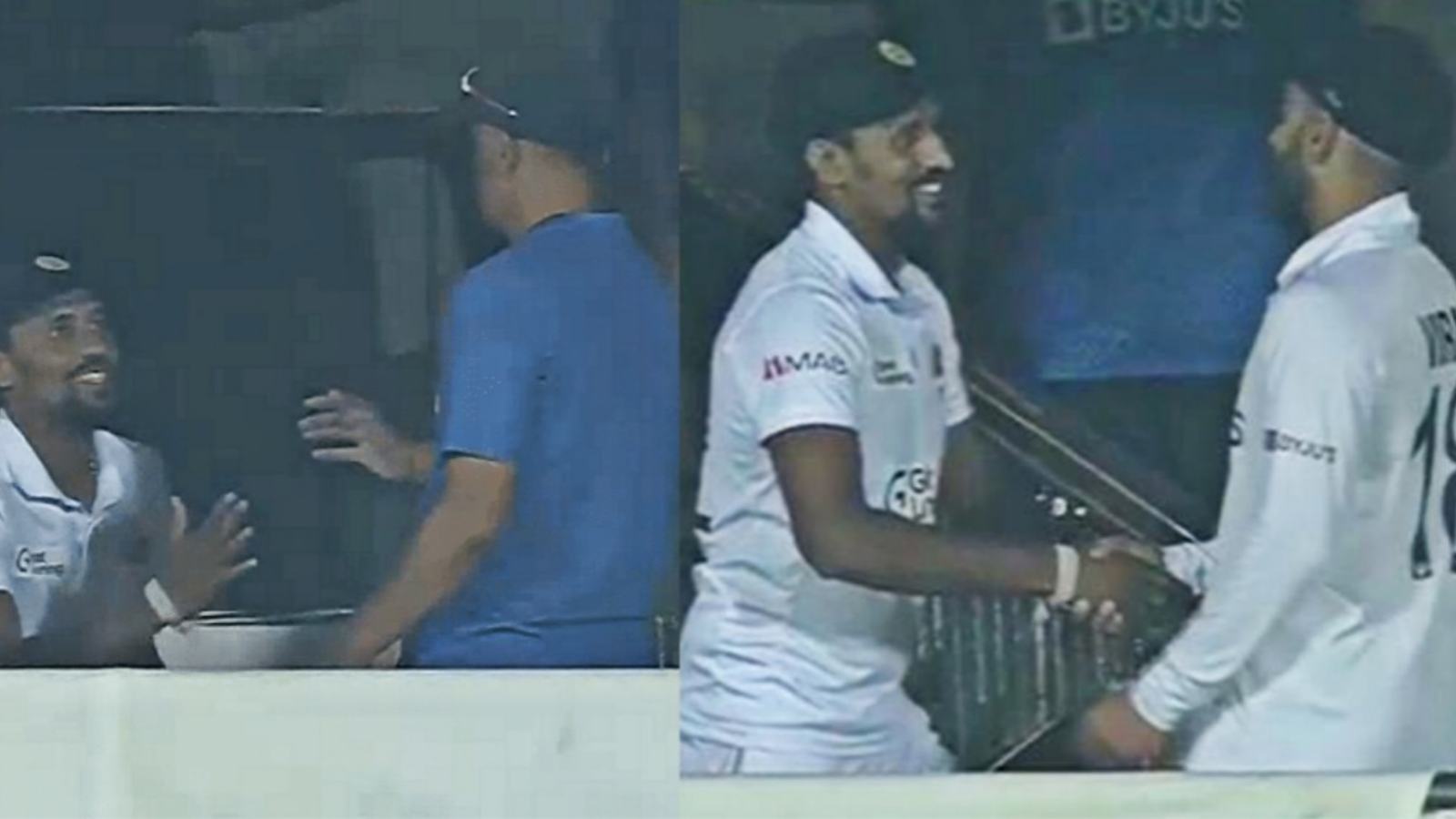 Watch: Rahul Dravid and Virat Kohli congratulate Suranga Lakmal on eve of his final Test