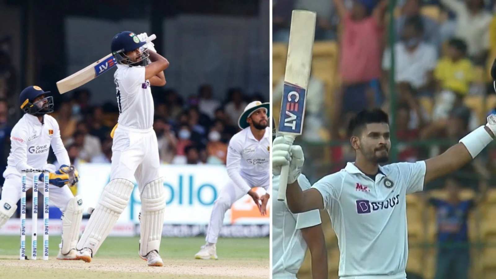 Watch: Shreyas Iyer hits a six into the Chinnaswamy roof to bring up fifty; celebrates like a hundred