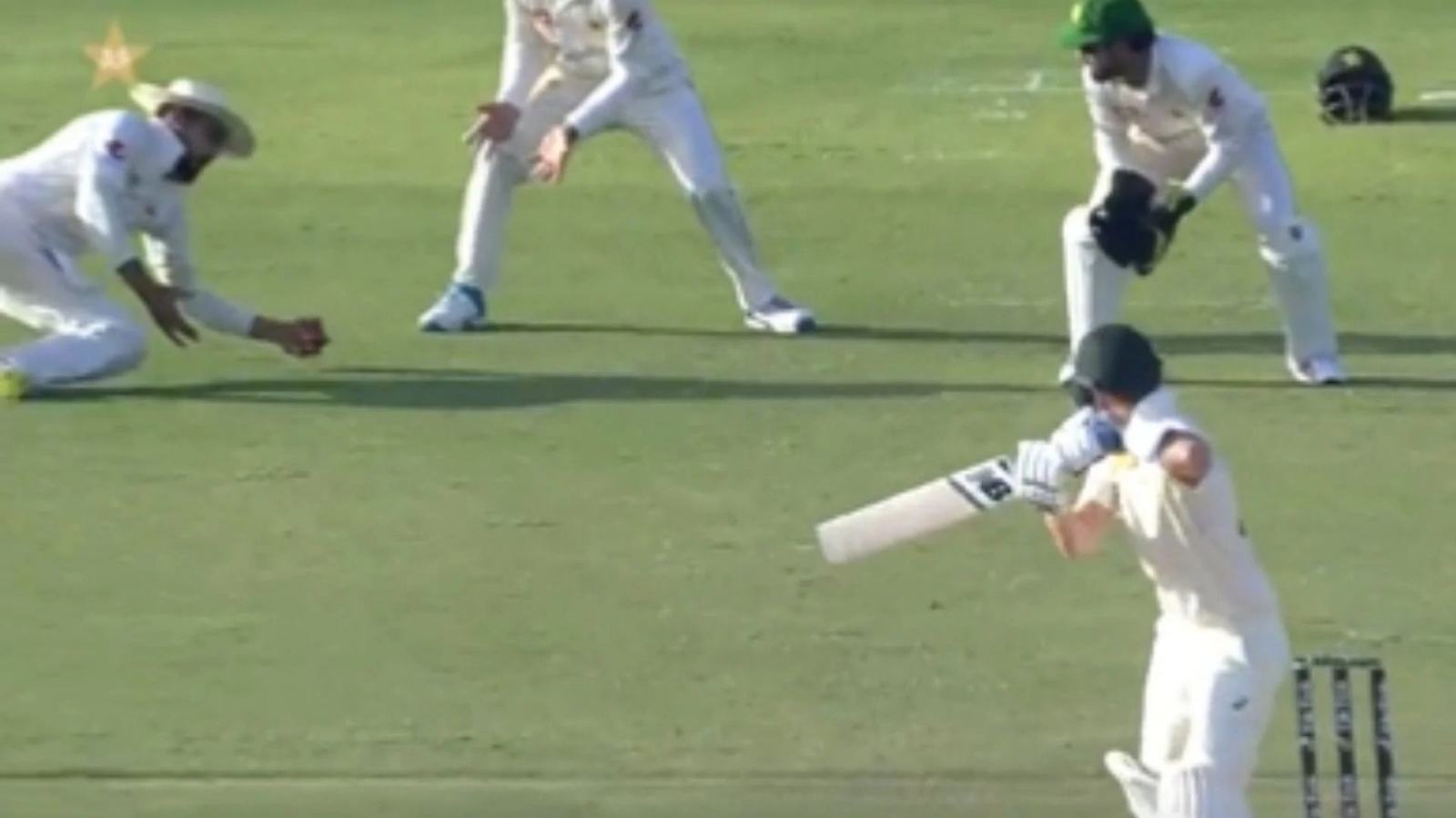 Watch: Faheem Ashraf’s spectacular one-hand  catch to dismiss Steve Smith