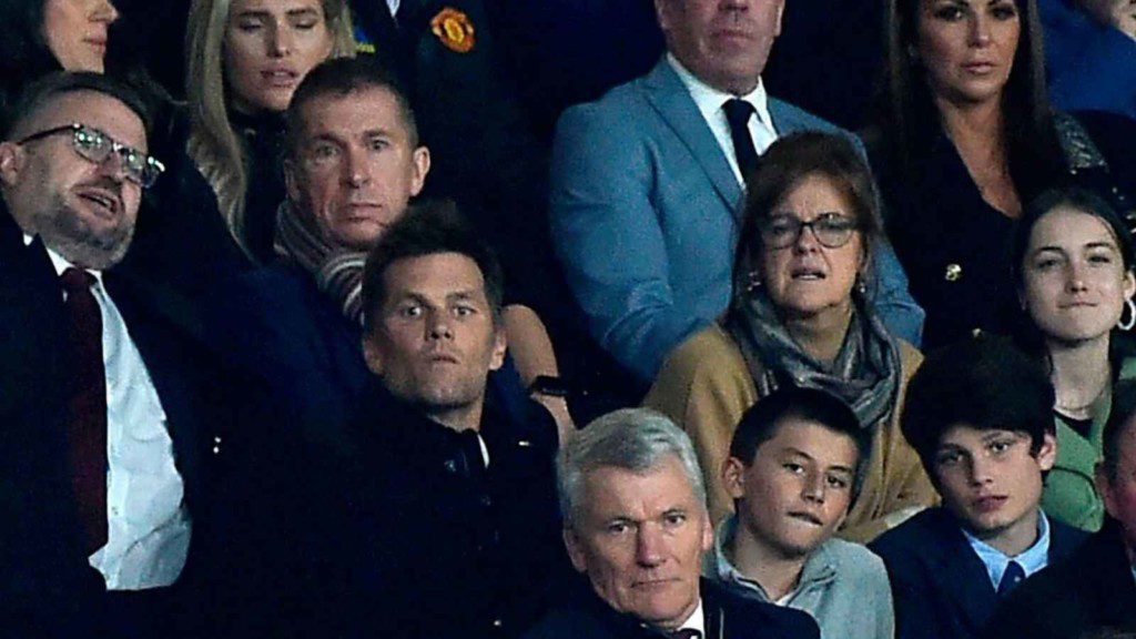 Brady in attendance at Old Trafford