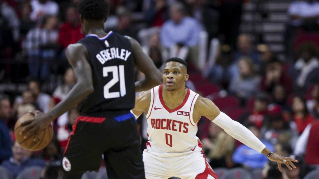 Rockets Russell Westbrook on Clippers Patrick Beverly