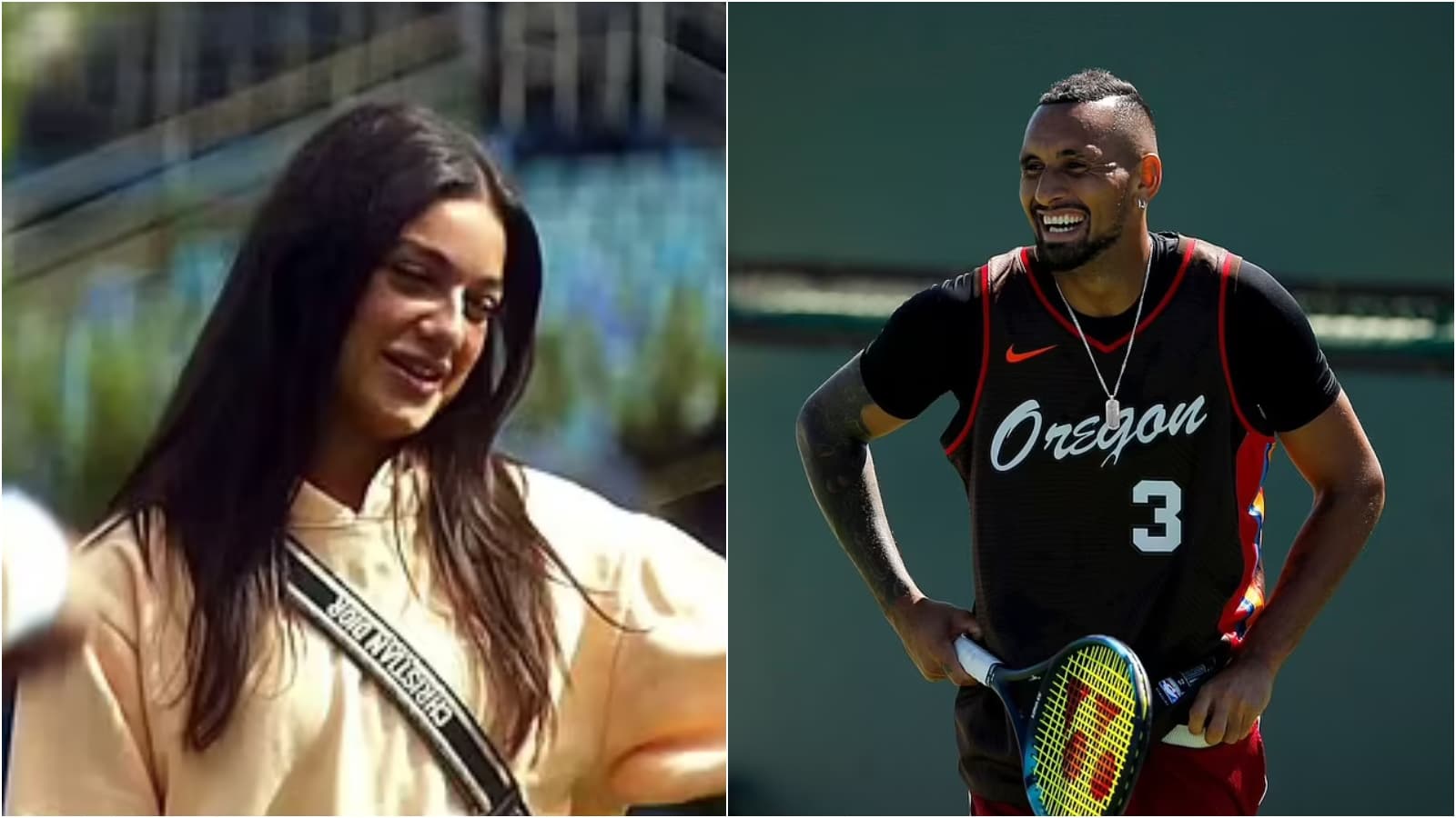 Nick Kyrgios channels his inner prankster to pull a jump scare on his girlfriend Costeen Hatzi