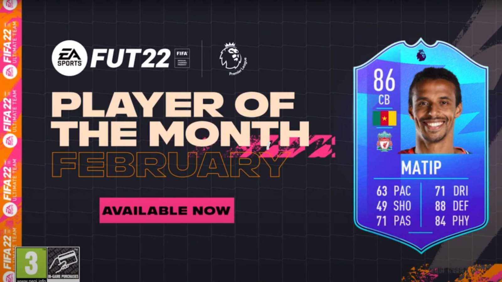 How to complete the Matip FIFA 22 POTM (Player of the Month) SBC?