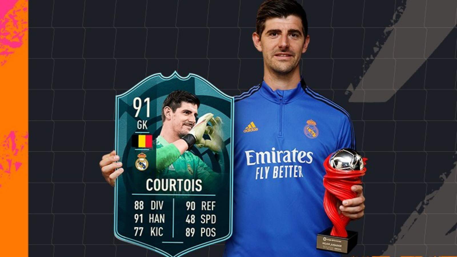 How to complete the Thibaut Courtois FIFA 22 POTM SBC?