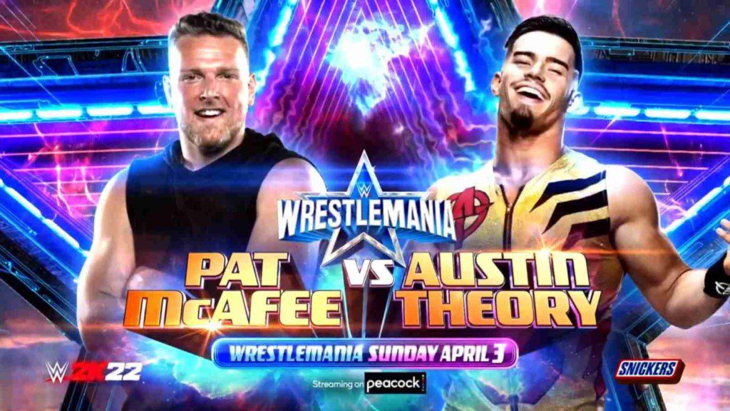 Pat McAfee to face Austin Theory at WrestleMania 38