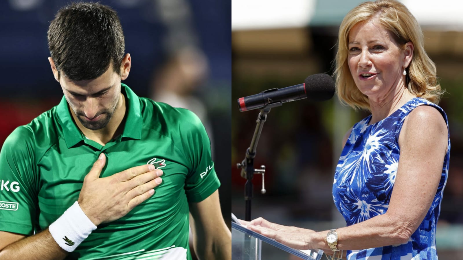 “It’s better for tennis,” Tennis great Chris Evert praises Novak Djokovic despite not being his ‘biggest fan’