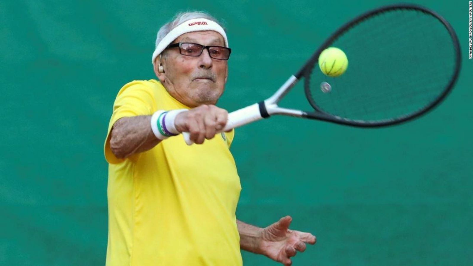 “I’m not going anywhere”- World’s oldest tennis player Leonid Stanislavskyi puts on a brave front to stay in Ukraine war-zone