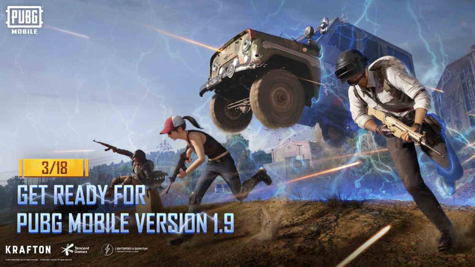 PUBG Mobile 1.9 update release date announced officially