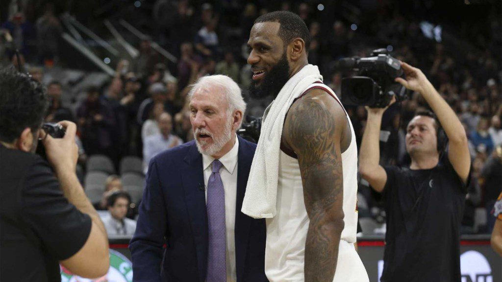 Gregg Popovich and LeBron James