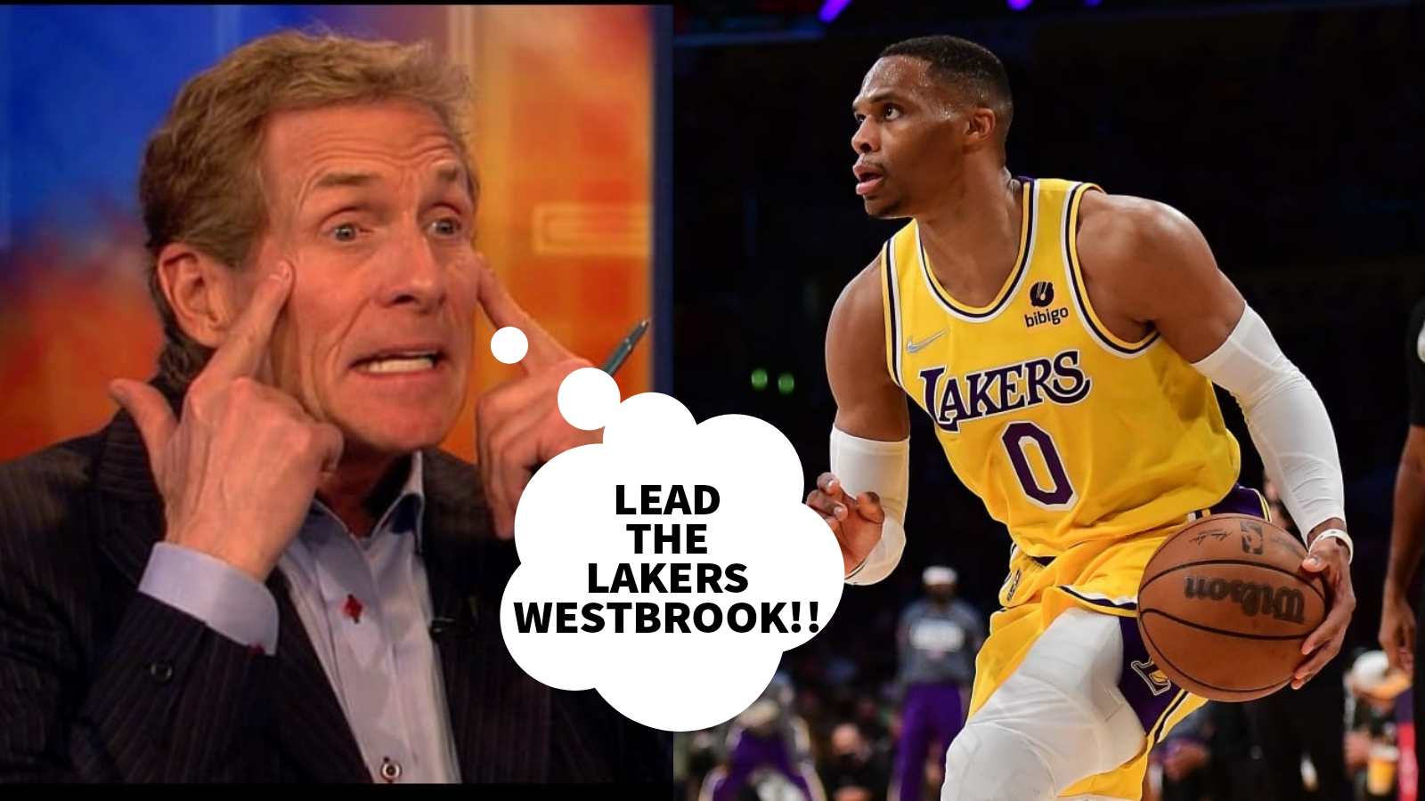 “The Lakers badly needed Russell Westbrook” Skip Bayless speculates that former MVP has to lead in absence of LeBron and AD or they will miss the play-in Tournament.