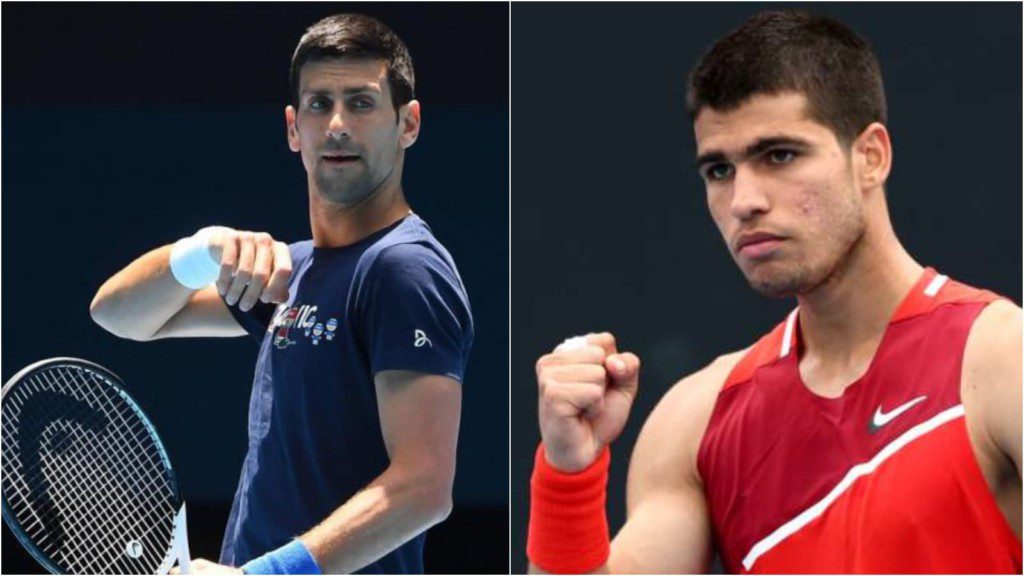 Novak Djokovic and Carlos Alcaraz