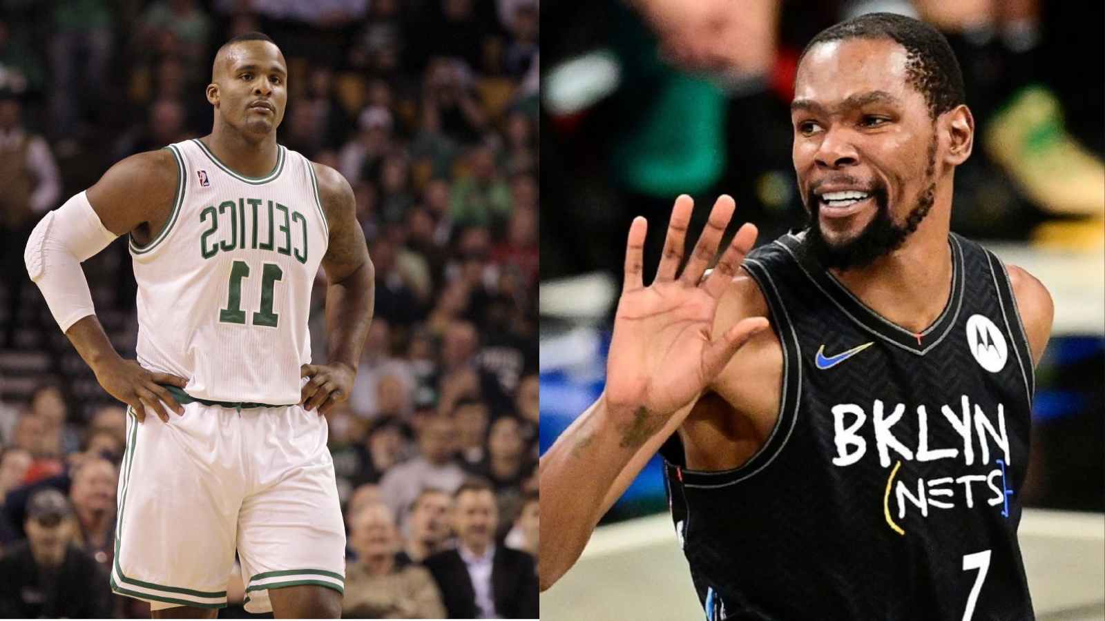 “Those ain’t your seats big dog?!”: Kevin Durant trolls Big Baby Davis after he hilariously gets moved from ‘his seat’ during Celtics win over Nets