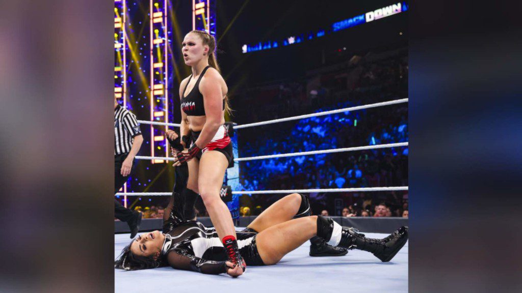 Ronda Rousey defeated Sonya Deville in her first match on Friday Night SmackDown