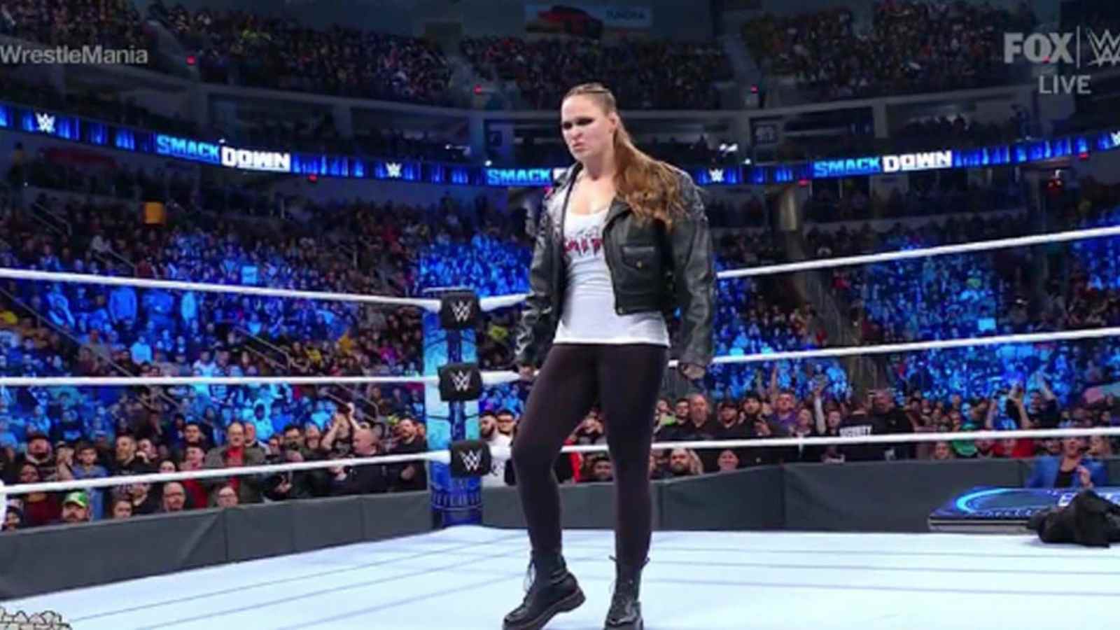 “Get some ice and advil bit**” Ronda Rousey sends a message to Charlotte Flair after making her two out on Smackdown