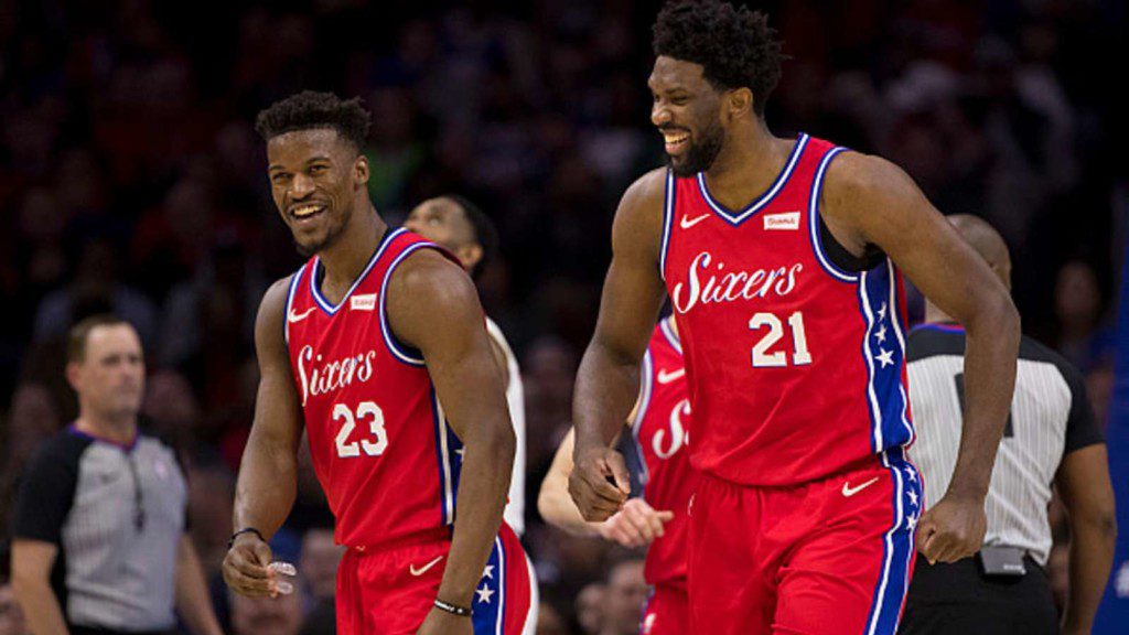 Joel Embiid and Jimmy Butler