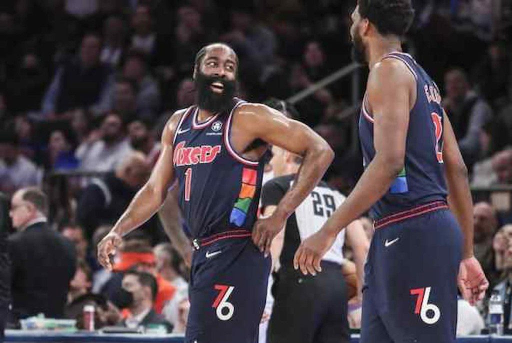 James Harden and Joel Embiid