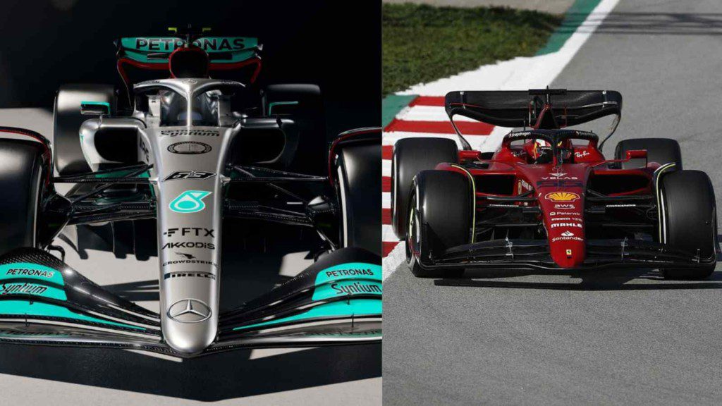 Mercedes and Ferrari