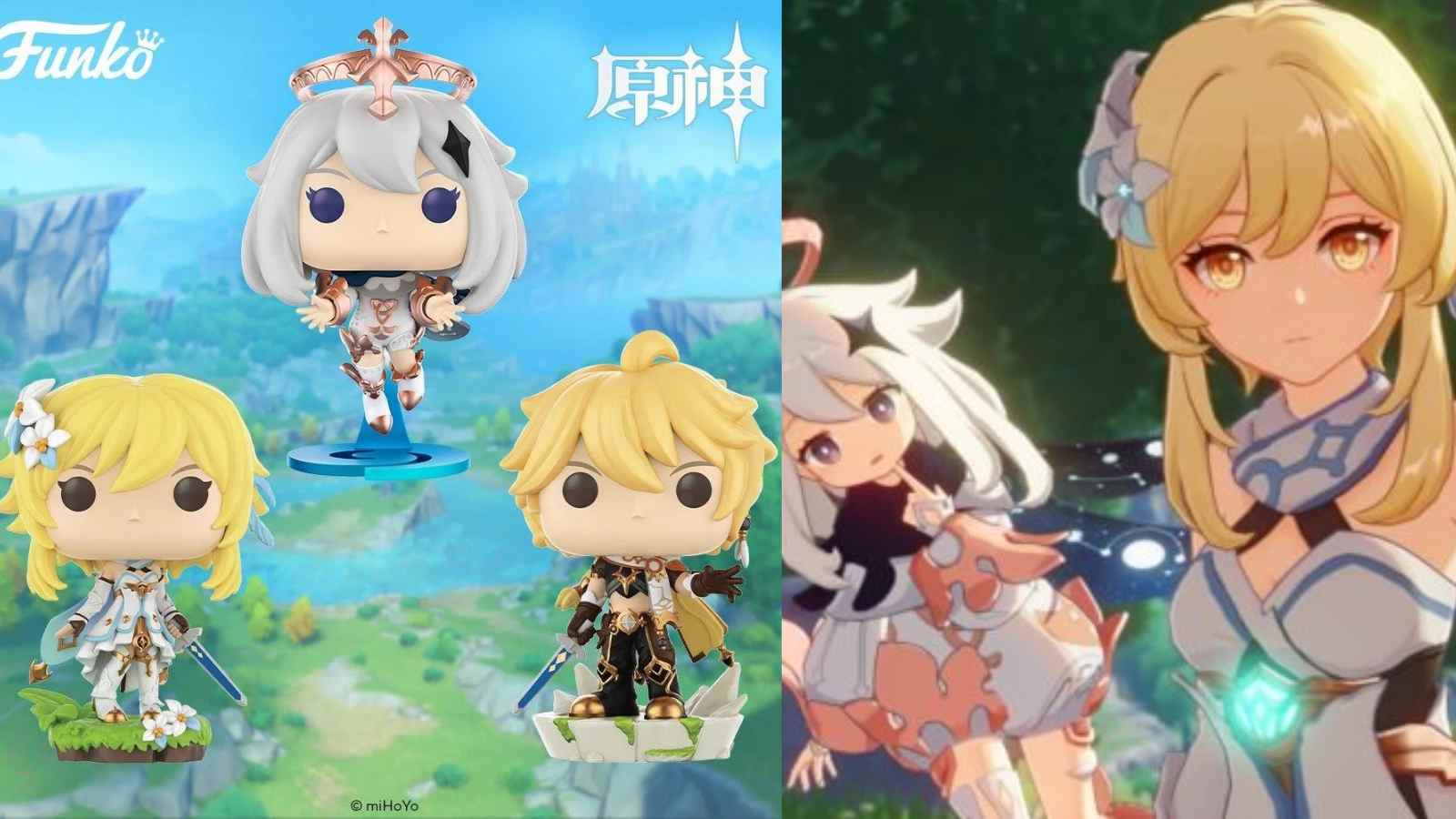 Genshin Impact Funko Pops of Traveler and Paimon unveiled