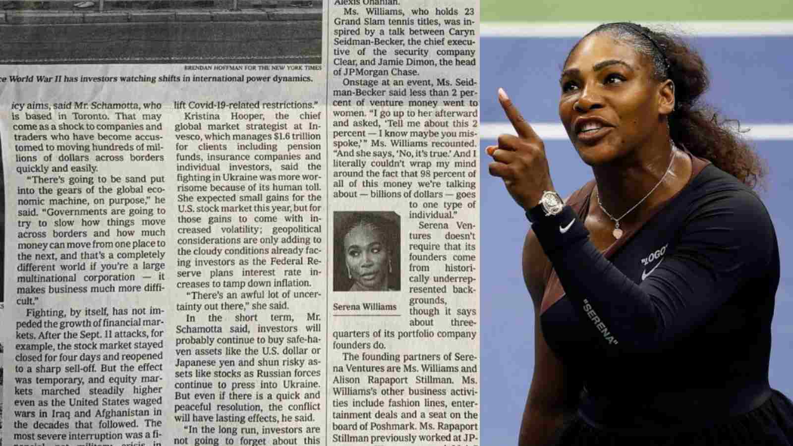 ‘You can do better,’ Serena Williams slams New York Times for a wrongly published photo, newspaper apologizes