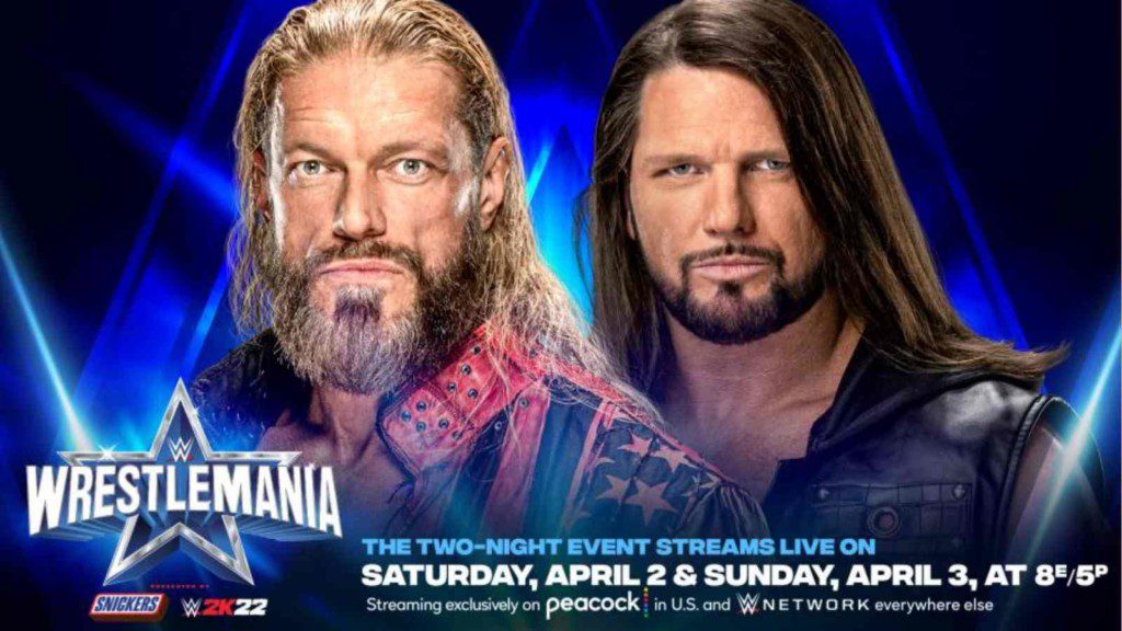 Edge vs AJ Styles to be featured at WrestleMania 38