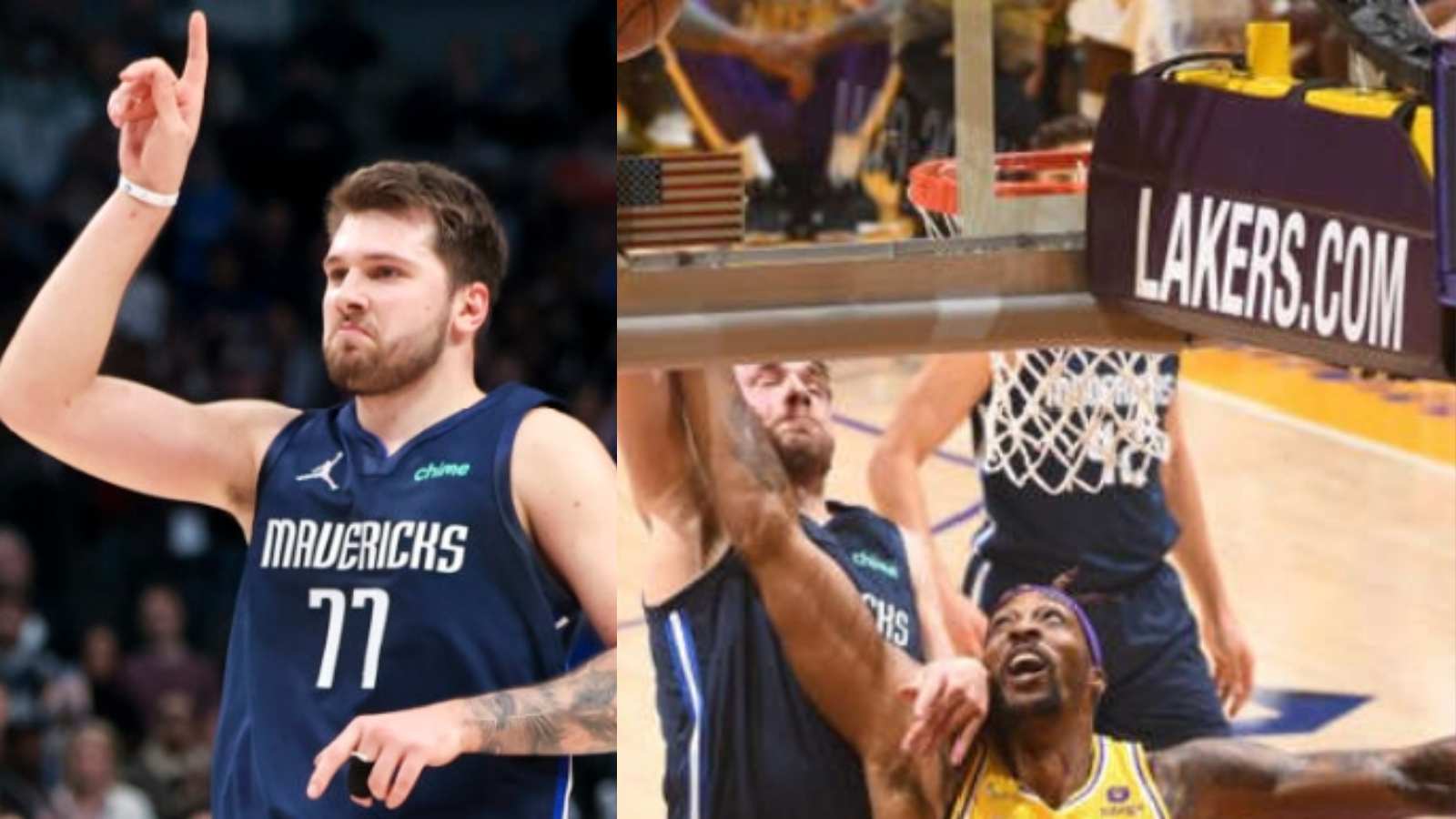 “Superman who?”: Fans go berserk witnessing Luka Doncic deliver a career-ending put back dunk on Dwight Howard’s head