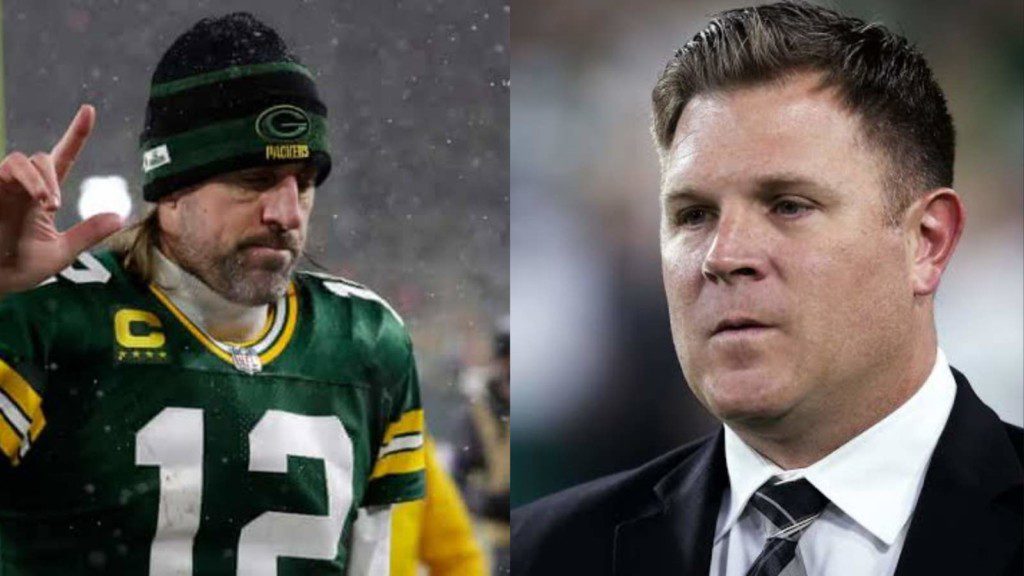 Aaron Rodgers and Brian Gutekunst