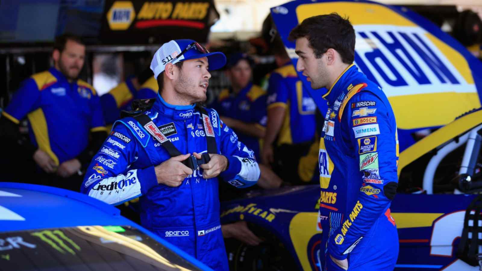 ‘It happened, and I hate that it did,’ Kyle Larson on wining Fontana after pinching teammate Chase Elliot to the wall