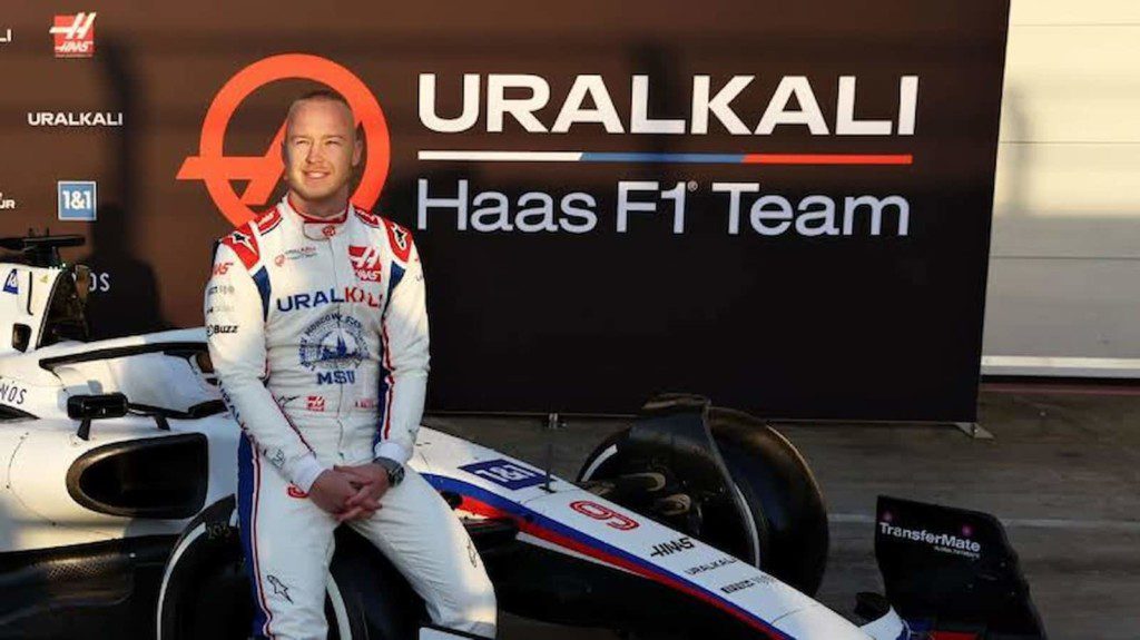 Haas driver Nikita Mazepin