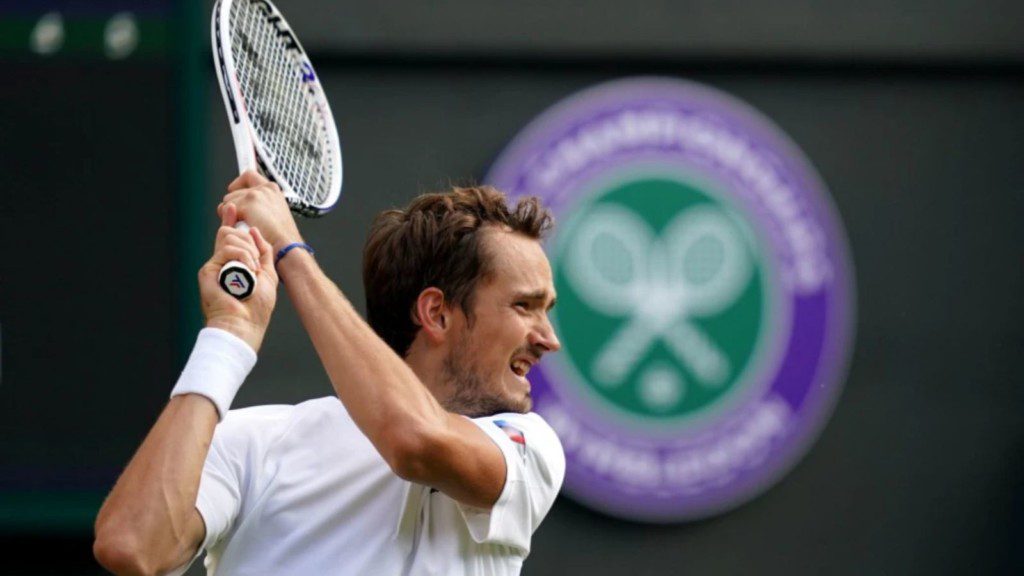 Daniil Medvedev at the Wimbledon