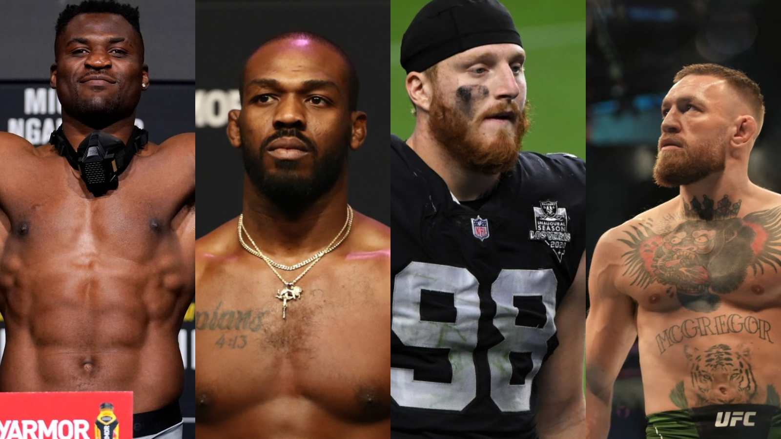 NFL star Maxx Crosby picks Conor McGregor, Jon Jones, and Francis Ngannou as his dream drafts