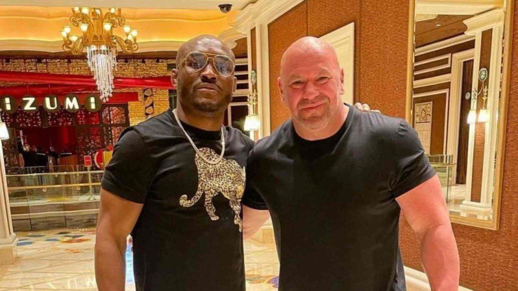 Kamaru Usman and Dana White