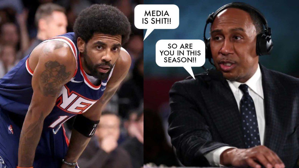 Kyrie Irving and Stephen A. Smith