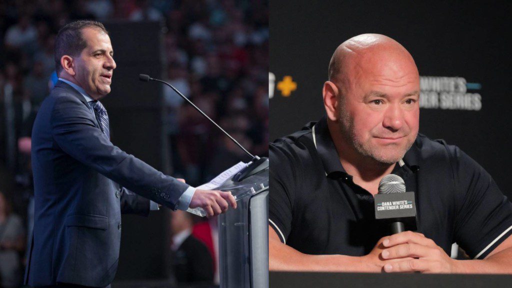 Stephen Espinoza and Dana White