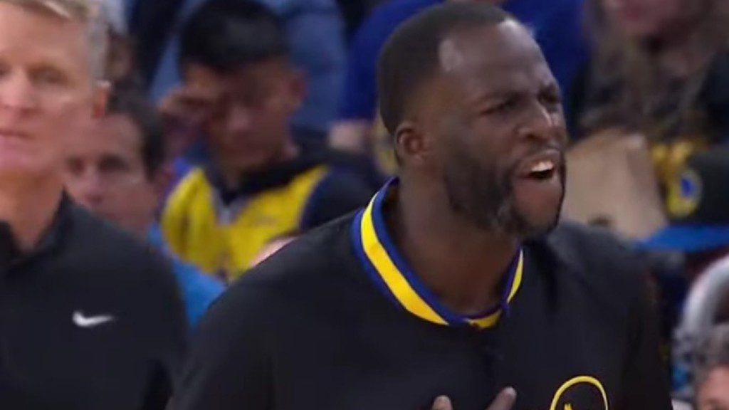 Frustrated Draymond Green