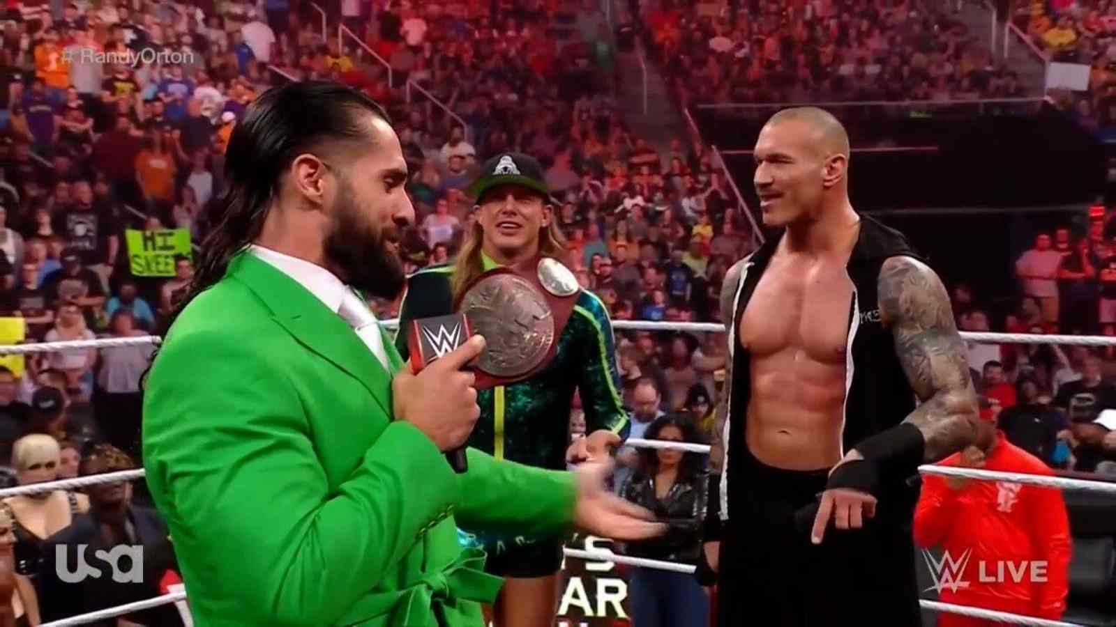 “What a weirdo”; Seth Rollins interrupting Randy Orton’s 20th anniversary celebration confuses former Raw Women’s Champion