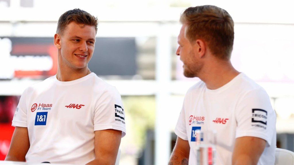 Kevin Magnussen and Mick Schumacher