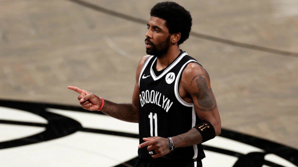 Kyrie Irving with Nets