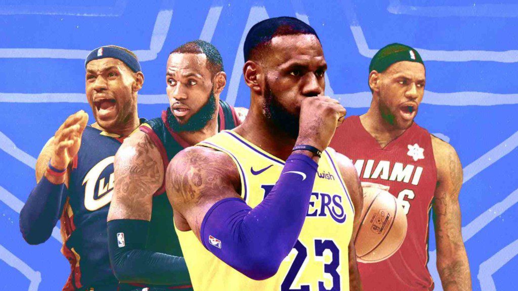 LeBron James Playing with Cavs, Miami Heat and LA Lakers