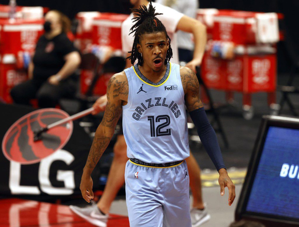 JA Morant with Memphis Grizzlies