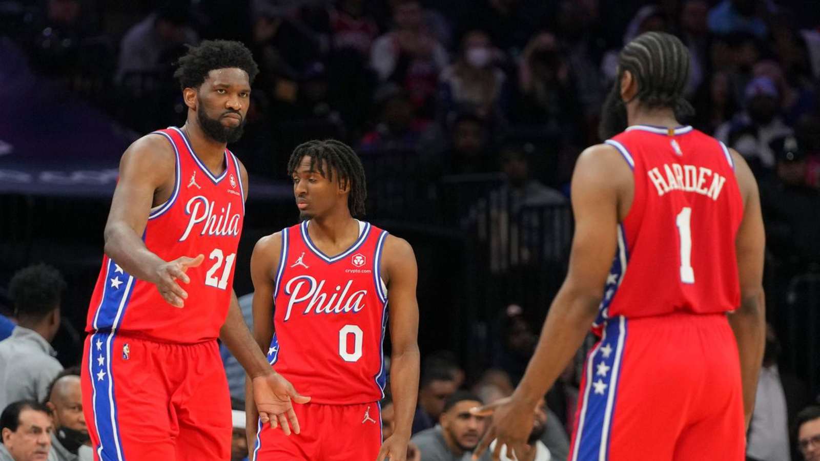 “That’s not really my job, that’s probably on coach to talk to him” Joel Embiid takes an obvious dig at teammate James Harden after Game 5