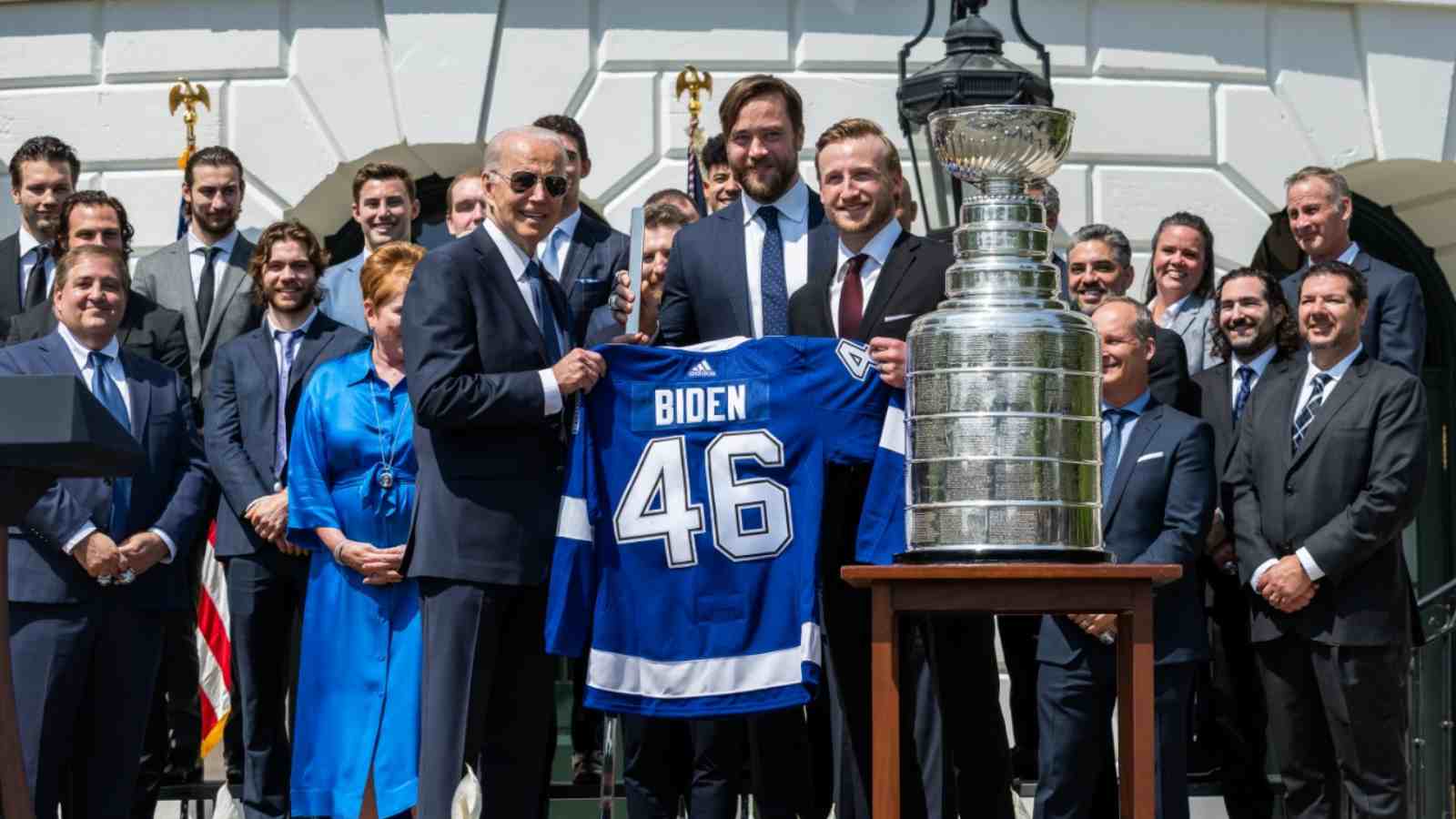 WATCH – President Joe Biden honours Tampa Bay Lightning at White House for winning back-to-back Stanley Cup titles