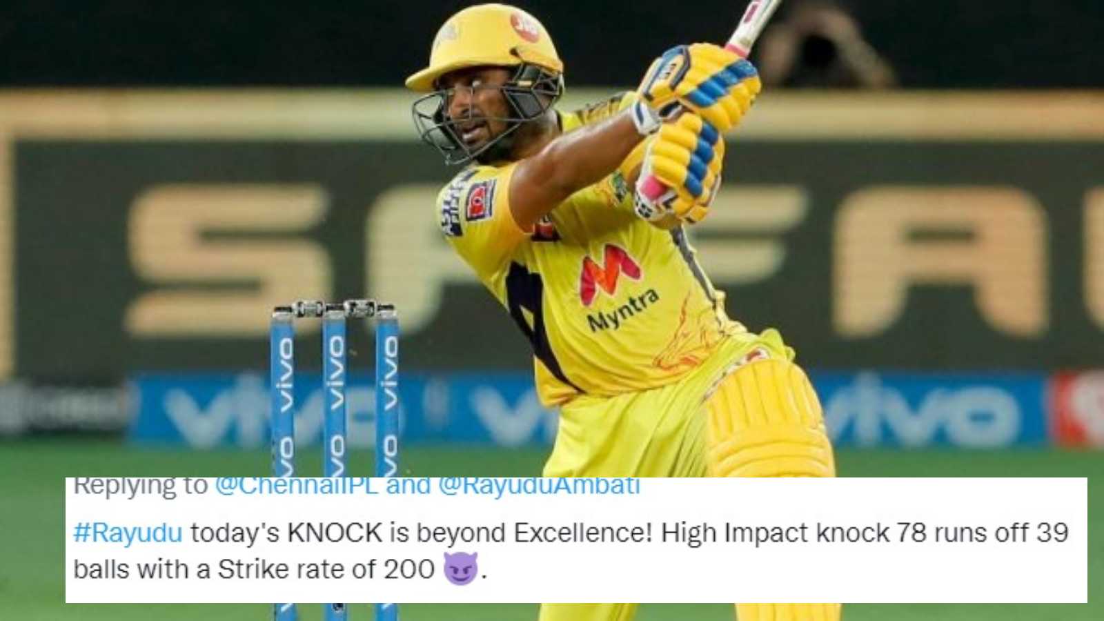 “No playoffs this year”- Fans slam CSK after they slump down despite Ambati Rayudu’s stellar knock