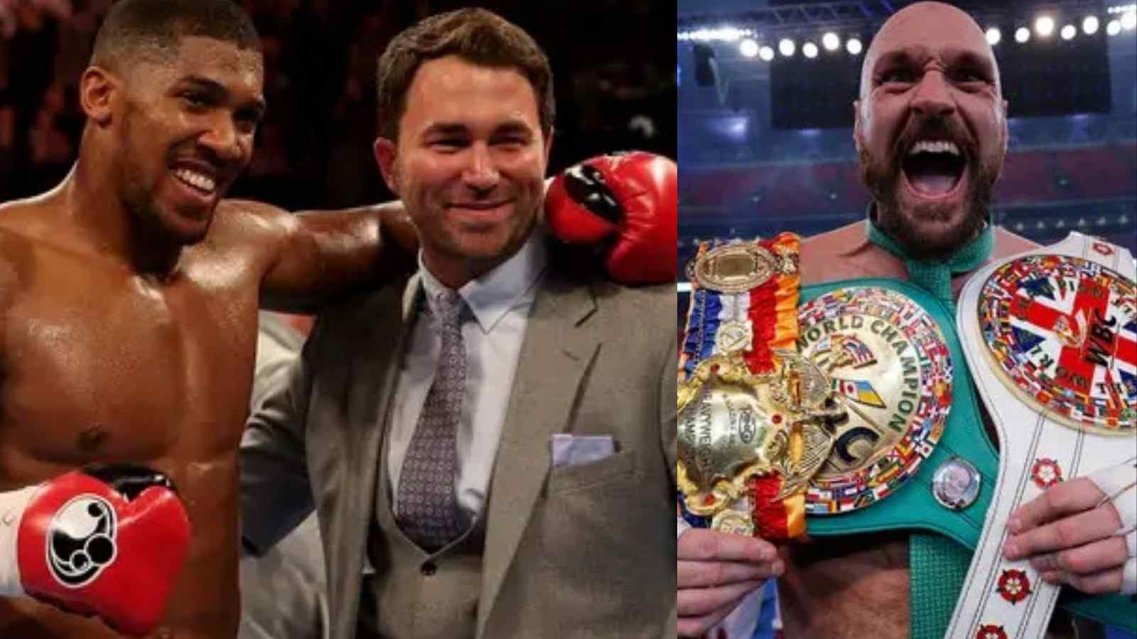 Eddie Hearn compares Tyson Fury’s resume with Anthony Joshua’s, cryptically suggests which ones better