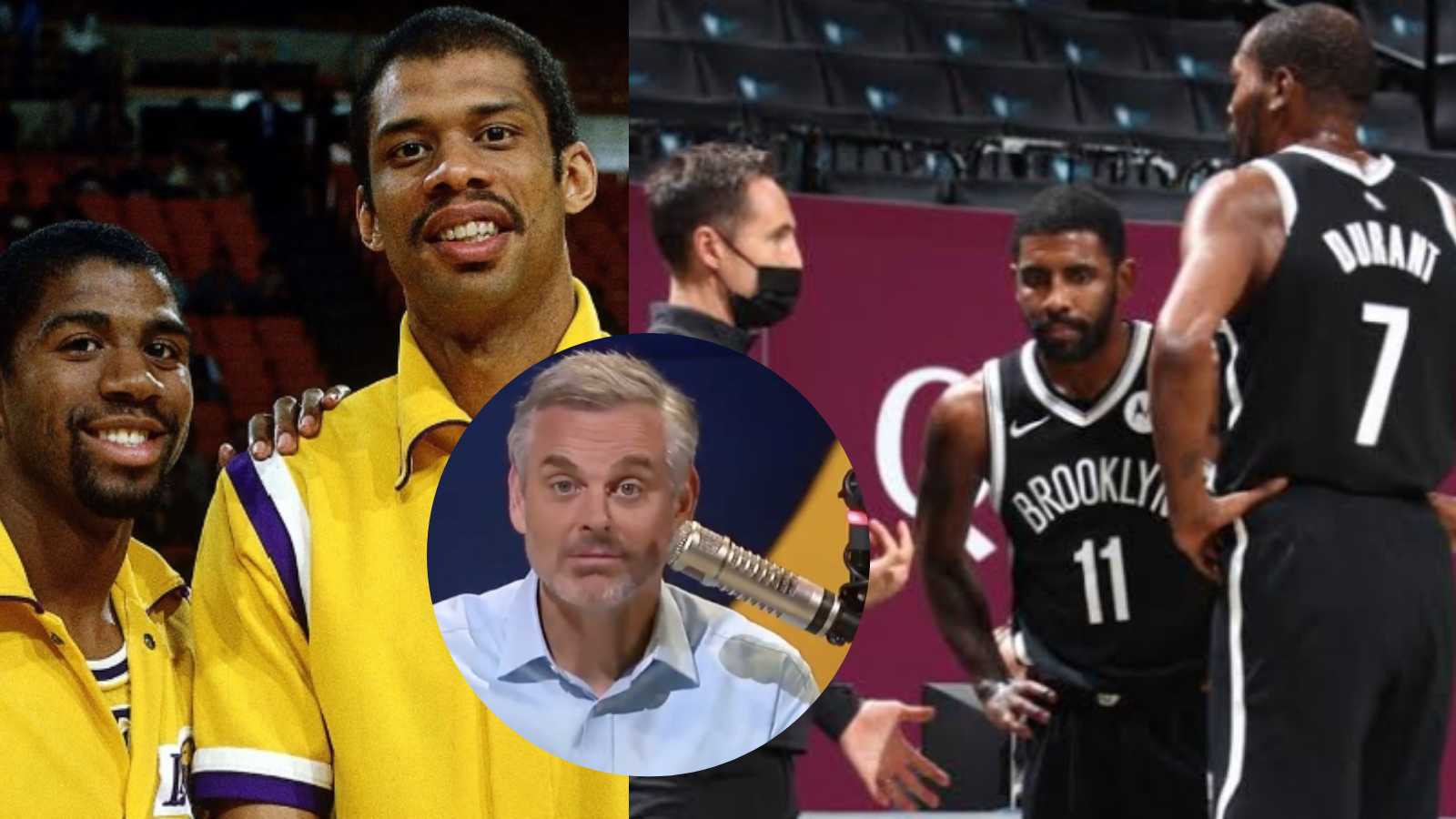 “Kareem and Magic had to figure out totally different personalities” Colin Cowherd details why the Kyrie Irving-Kevin Durant duo is ‘clueless’ compared to other legendary pairs